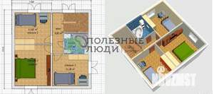 Дом 111м&sup2;, 2-этажный, участок 10 сот.  