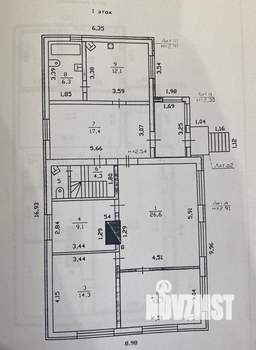Дом 225м&sup2;, 2-этажный, участок 9 сот.  