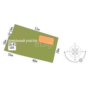 Дом 120м², 1-этажный, участок 15 сот.  