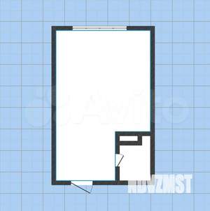 Студия квартира, на длительный срок, 19м2, 6/17 этаж