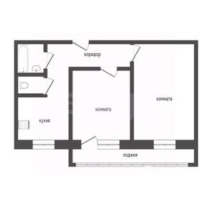2-к квартира, вторичка, 44м2, 4/5 этаж