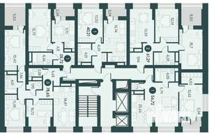 1-к квартира, вторичка, 57м2, 3/12 этаж