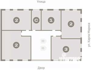 2-к квартира, вторичка, 67м2, 8/15 этаж