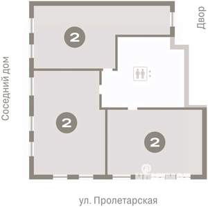 2-к квартира, вторичка, 80м2, 9/9 этаж