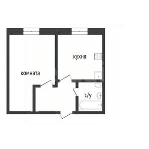 1-к квартира, вторичка, 28м2, 1/9 этаж