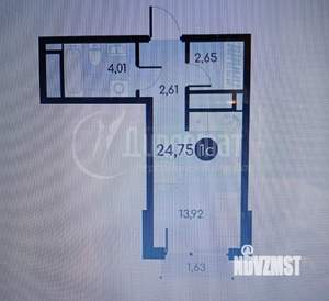 Студия квартира, вторичка, 25м2, 9/13 этаж