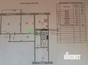 3-к квартира, вторичка, 66м2, 9/9 этаж