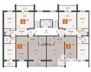 1-к квартира, вторичка, 44м2, 5/10 этаж