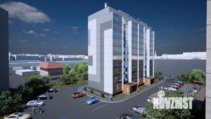 2-к квартира, строящийся дом, 51м2, 10/10 этаж