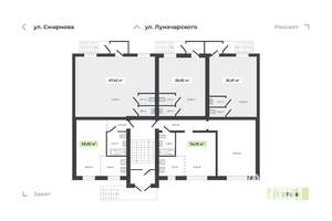1-к квартира, вторичка, 29м2, 1/4 этаж