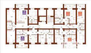 3-к квартира, строящийся дом, 75м2, 3/9 этаж