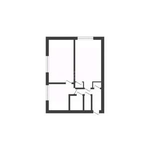2-к квартира, вторичка, 44м2, 4/5 этаж