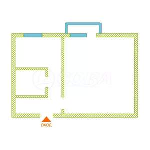 1-к квартира, вторичка, 29м2, 5/5 этаж