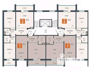 1-к квартира, вторичка, 44м2, 7/10 этаж