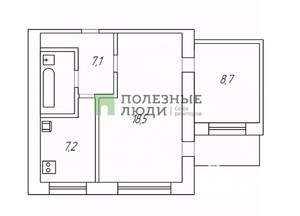 2-к квартира, вторичка, 42м2, 5/9 этаж