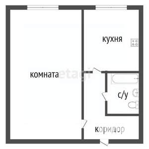 1-к квартира, вторичка, 30м2, 1/5 этаж