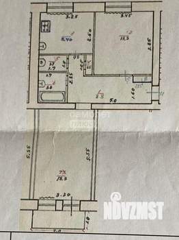 2-к квартира, вторичка, 54м2, 4/5 этаж