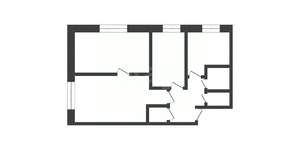 3-к квартира, вторичка, 54м2, 2/2 этаж
