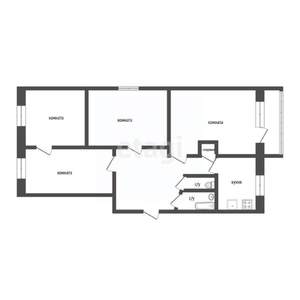 4-к квартира, вторичка, 59м2, 5/5 этаж