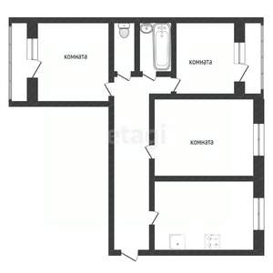 3-к квартира, вторичка, 59м2, 3/5 этаж