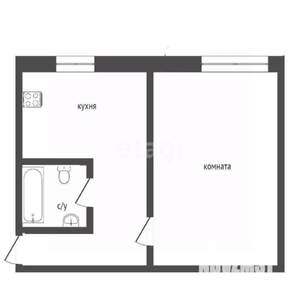 1-к квартира, вторичка, 33м2, 3/10 этаж