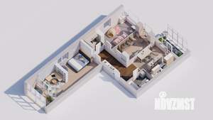 3-к квартира, сданный дом, 94м2, 1/7 этаж