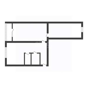 2-к квартира, вторичка, 45м2, 4/5 этаж