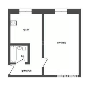 1-к квартира, вторичка, 32м2, 4/10 этаж
