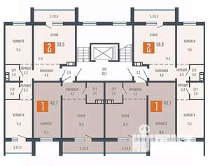 1-к квартира, вторичка, 44м2, 4/10 этаж