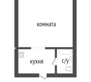 1-к квартира, вторичка, 26м2, 4/9 этаж