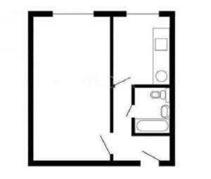 2-к квартира, вторичка, 30м2, 3/5 этаж