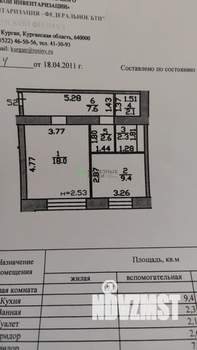 1-к квартира, вторичка, 42м2, 1/10 этаж