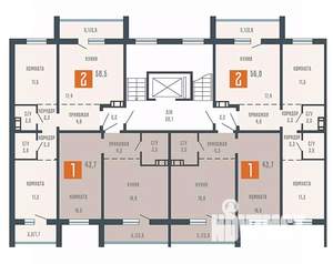 1-к квартира, вторичка, 44м2, 8/10 этаж