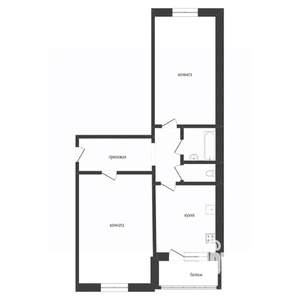 2-к квартира, вторичка, 45м2, 2/5 этаж