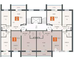 2-к квартира, вторичка, 59м2, 2/10 этаж