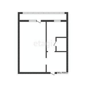 1-к квартира, вторичка, 30м2, 5/5 этаж