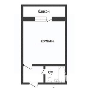 Студия квартира, вторичка, 24м2, 7/10 этаж