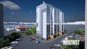 2-к квартира, строящийся дом, 51м2, 8/10 этаж