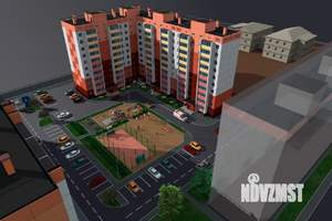 1-к квартира, строящийся дом, 45м2, 1/17 этаж