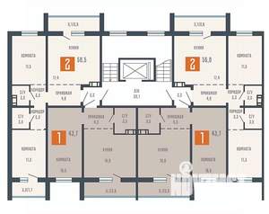 1-к квартира, вторичка, 44м2, 5/10 этаж