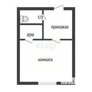 1-к квартира, вторичка, 19м2, 2/5 этаж