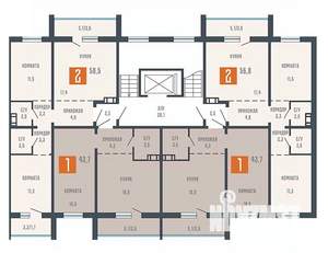 1-к квартира, вторичка, 44м2, 7/10 этаж