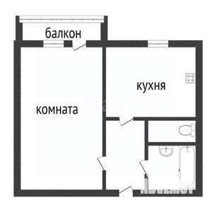 1-к квартира, вторичка, 33м2, 8/10 этаж