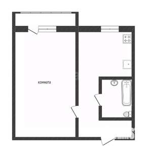 1-к квартира, вторичка, 31м2, 4/5 этаж