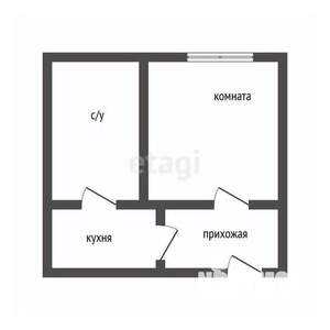 1-к квартира, вторичка, 24м2, 1/5 этаж