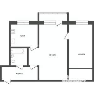 2-к квартира, вторичка, 44м2, 3/5 этаж