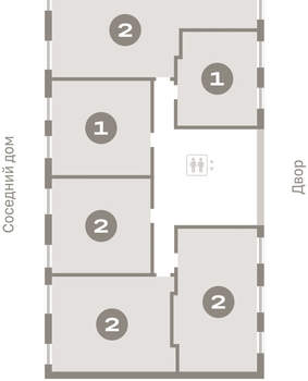 2-к квартира, вторичка, 73м2, 3/15 этаж