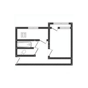 1-к квартира, вторичка, 31м2, 2/5 этаж