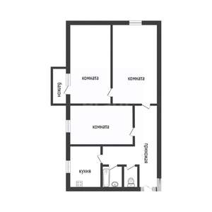 3-к квартира, вторичка, 52м2, 5/5 этаж