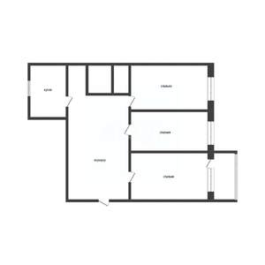 3-к квартира, вторичка, 66м2, 9/9 этаж